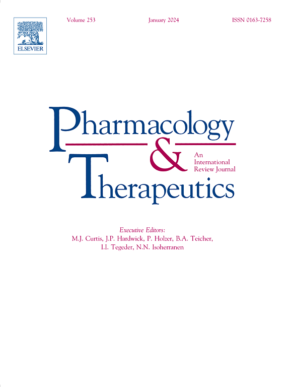 Go to journal home page - Pharmacology & Therapeutics